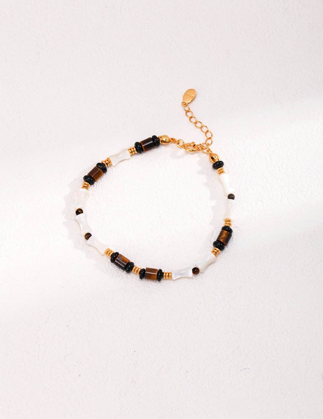 Vintage Gold Sterling Silver Tiger Eye Bracelet2